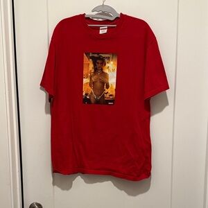 Supreme Red Graphic Short Sleeve Tee